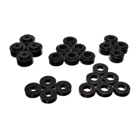 Energy Suspension 68-72 Chevrolet Chevelle/Monte Carlo/Malibu/Laguna/El Camino Black Body Mount Set