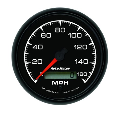 Autometer ES 85.7mm In-Dash Speedometer Elec. Programmable 160mph Gauge