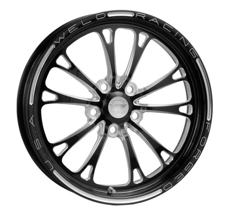 Weld V-Series 1-Piece 17x4.5 / 5x4.75 BP / 2.25in. BS Black Wheel - Non-Beadlock