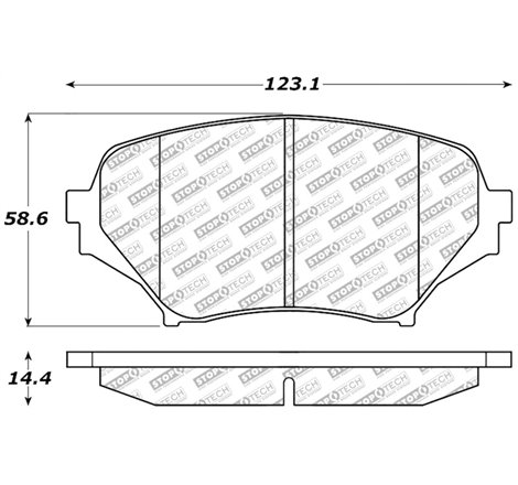 StopTech 06-15 Mazda Miata MX-5 Street Select Front Brake Pads