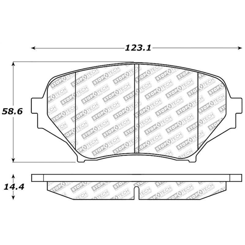 StopTech 06-15 Mazda Miata MX-5 Street Select Front Brake Pads