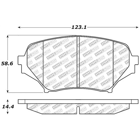 StopTech 06-15 Mazda Miata MX-5 Street Select Front Brake Pads