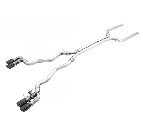 AWE Tuning 18-19 BMW F90 M5 SwitchPatch Cat-Back Exhaust- Black Diamond Tips