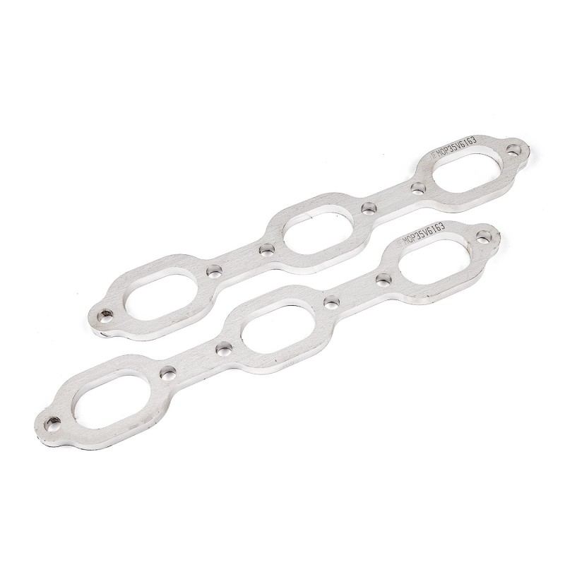 Stainless Works Mopar 3.5L V6 Flat Oval Port Header 304SS Exhaust Flanges 1-5/8in Primaries