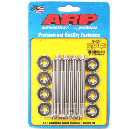 ARP SB Chevrolet Gen III/IV LS Series w/ 0.375 Spacer SS 12pt Valve Cover Bolt Kit