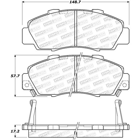 StopTech 91-05 Acura NSX Sport Performance Front Brake Pads