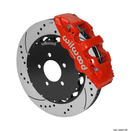 Wilwood AERO6 Front Big Brake Kit 14.00in Red 03-11 Crown Victoria