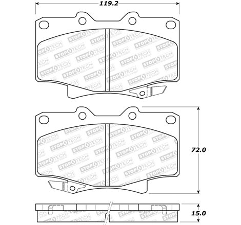 StopTech 90-92 Toyota Land Cruiser Sport Performance Front Brake Pads