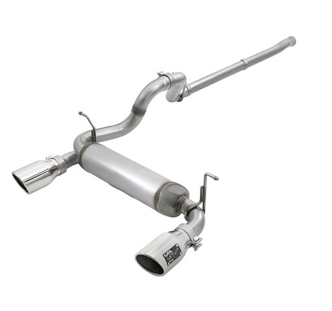 aFe Rebel Series 2.5in 409 SS Cat-Back Exhaust w/ Polished Tips 18-19 Jeep Wrangler (JL) V6 3.6L