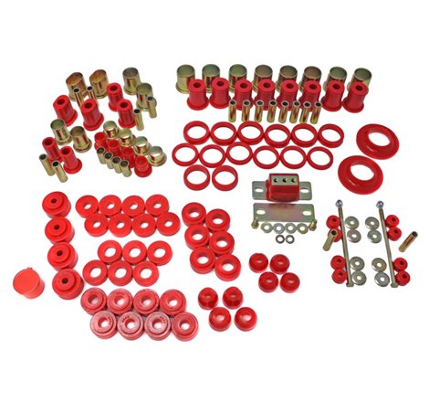 Energy Suspension 66-72 Chevelle Red Hyper-flex Master Bushing Set