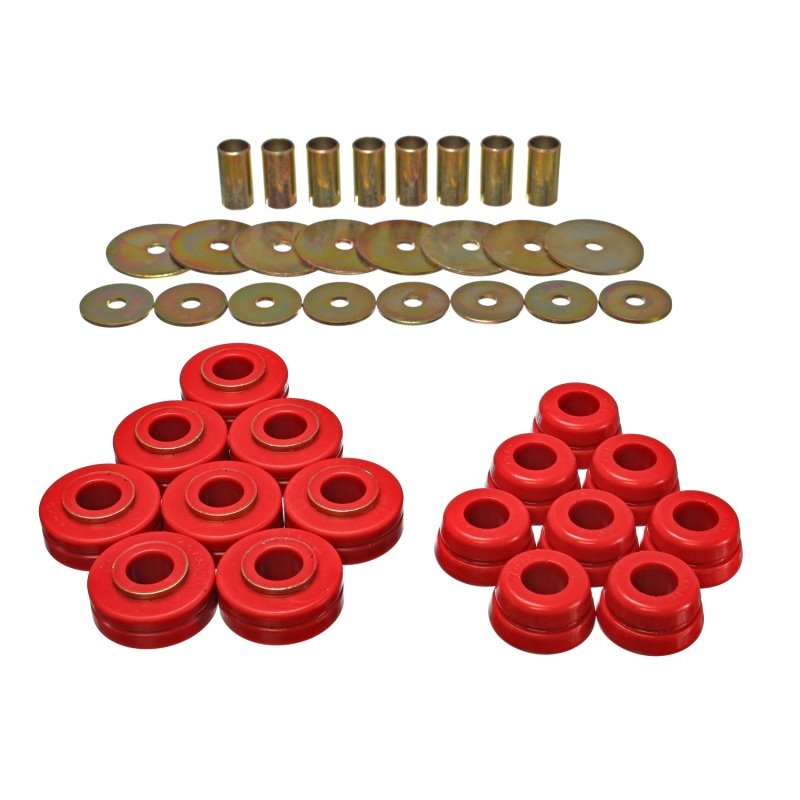 Energy Suspension Nissan/Datsun Red Body Mount Set