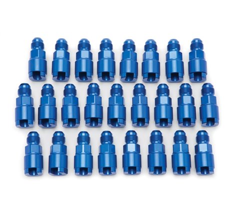 Russell Performance Adapter -6 AN Male to 5/16in Quick Disconnect Screw - Blue (Bulk Pkg 25)