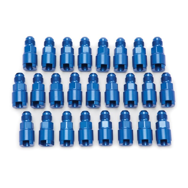 Russell Performance Adapter -6 AN Male to 5/16in Quick Disconnect Screw - Blue (Bulk Pkg 25)