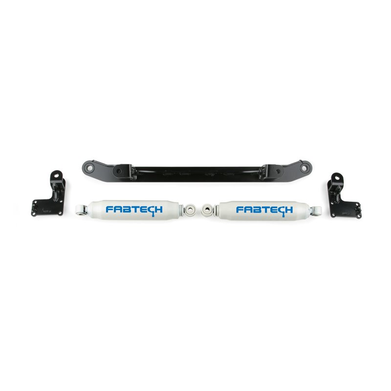 Fabtech 07-14 GM C/K1500 2WD/4WD Dual Steering Stabilizer System w/Perf. Shocks