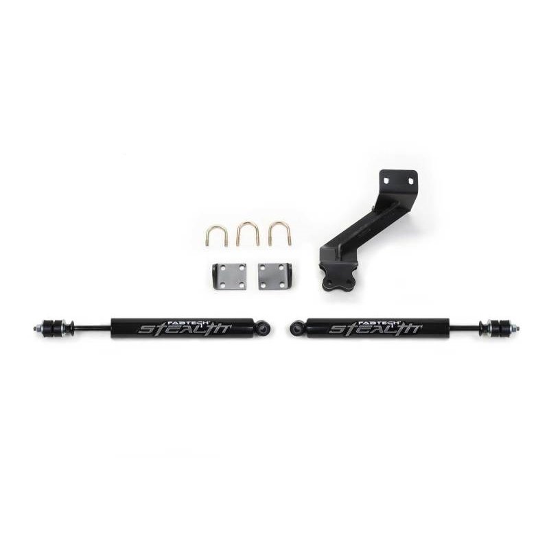 Fabtech 14-18 Ram 2500 & 13-18 Ram 3500 HD Dual Stealth Steering Stabilizer Kit