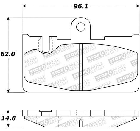 StopTech Street Rear Brake Pads 01-06 Lexus LS430