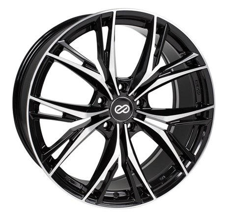 Enkei ONX 18x8 5x120 40mm Offset 72.6mm Bore Black Machined Wheel