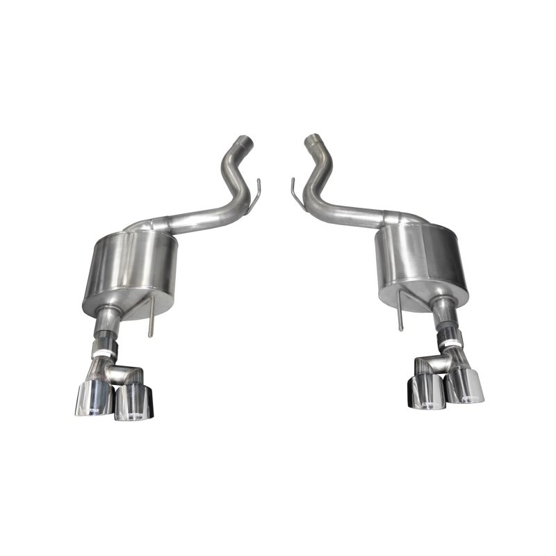 Corsa 18-19 Ford Mustang V8 5.0L 3in Axle-Back Dual Rear Exit w/ 4in Polished Pro-Series Tips