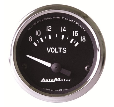 Autometer Cobra 2 1/16in 8-18 Volt Electric Voltmeter Gauge