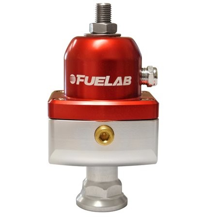 Fuelab 555 Carb Adjustable FPR Blocking 1-3 PSI (1) -8AN In (2) -8AN Out - Red