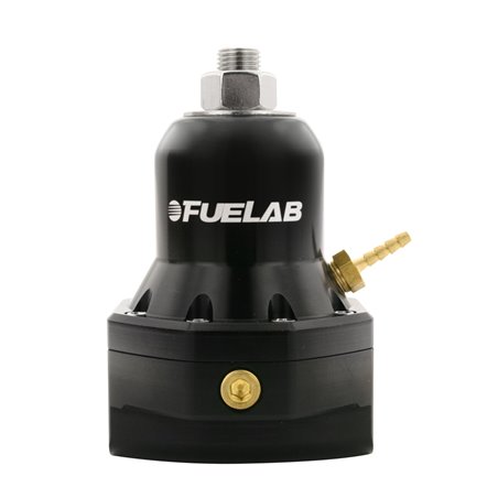 Fuelab 565 EFI Adjustable FPR 25-60 PSI (2) -10AN In (1) -10AN Return Max Flow Bypass - Black