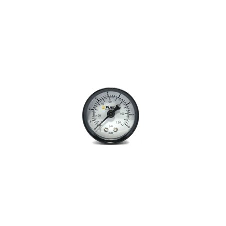 Fuelab 1.5in Fuel Pressure Gauge - EFI - Range 0-120 PSI (Dual Bar/PSI Scale)