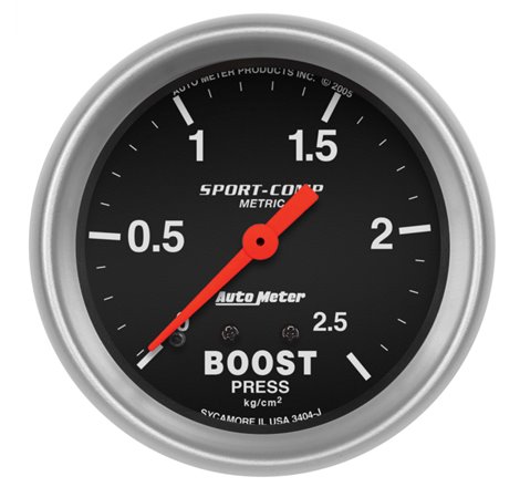 Autometer Sport-Comp 66.7mm METRIC 0-4kg/Cm2 Mechanical Boost Gauge