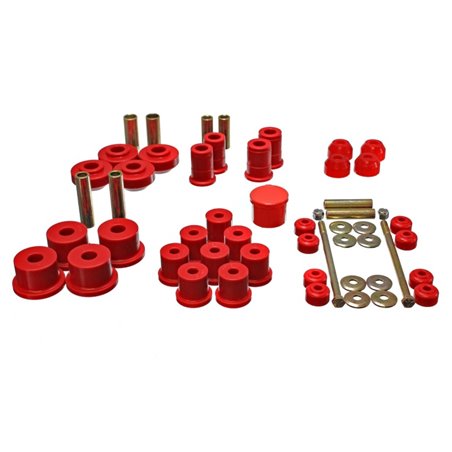 Energy Suspension 67-73 Ford Mustang Red Hyper-flex Master Bushing Set