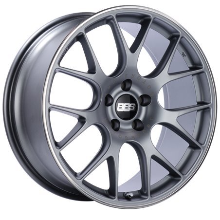 BBS CH-R 20x9 5x120 ET29 Satin Titanium Polished Rim Protector Wheel -82mm PFS/Clip Required