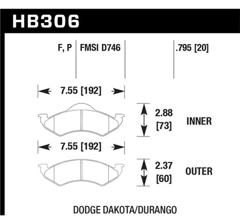 Hawk HPS Street Brake Pads