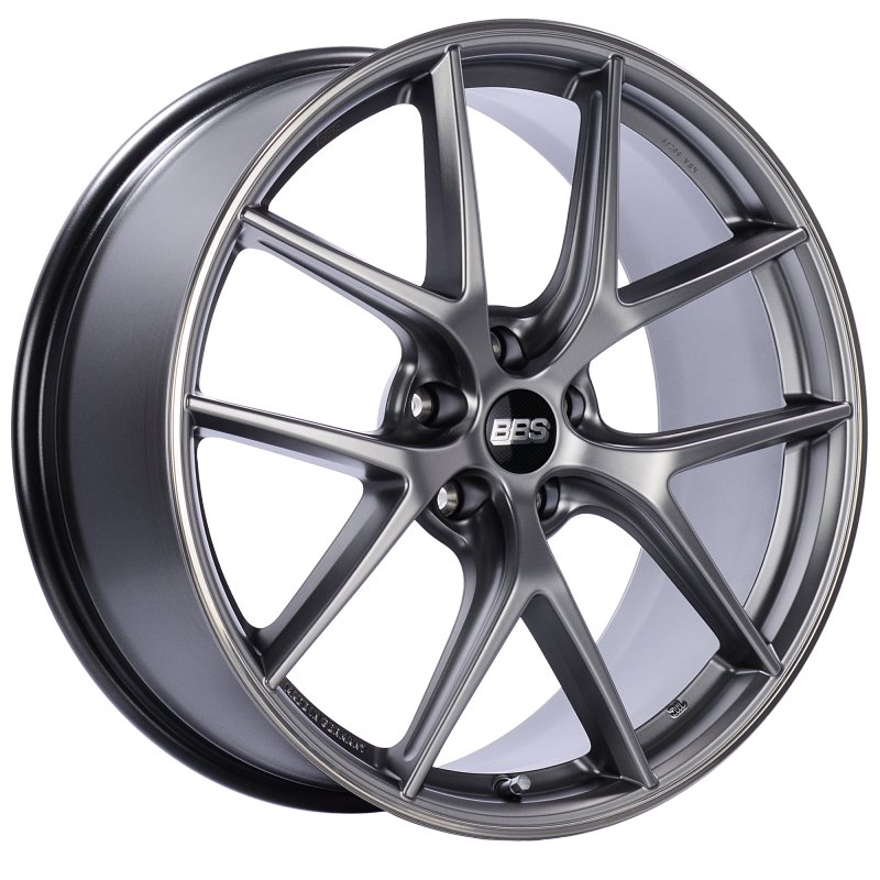 BBS CI-R 20x8.5 5x114.3 ET40 Platinum Silver Polished Rim Protector Wheel -82mm PFS/Clip Required