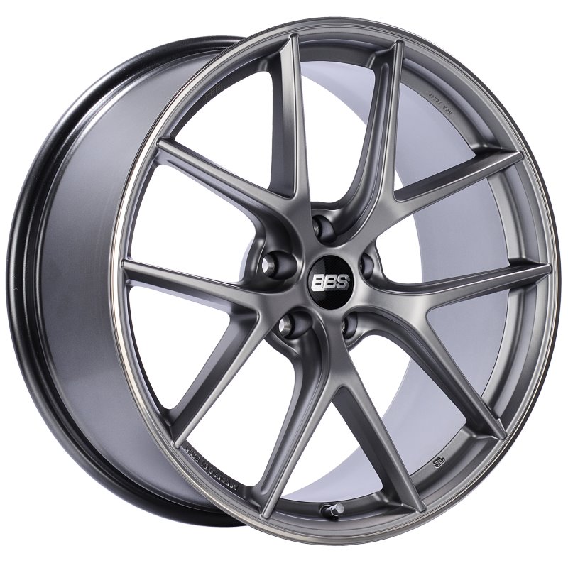 BBS CI-R 20x10 5x112 ET45 Platinum Silver Polished Rim Protector Wheel -82mm PFS/Clip Required