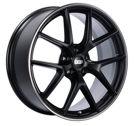 BBS CI-R 20x8.5 5x112 ET42 Satin Black Polished Rim Protector Wheel -82mm PFS/Clip Required