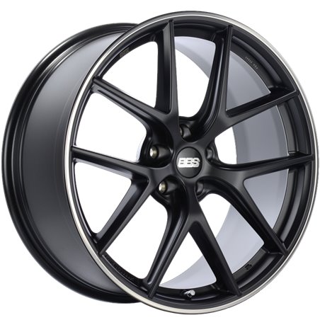 BBS CI-R 20x10 5x112 ET45 Satin Black Polished Rim Protector Wheel -82mm PFS/Clip Required