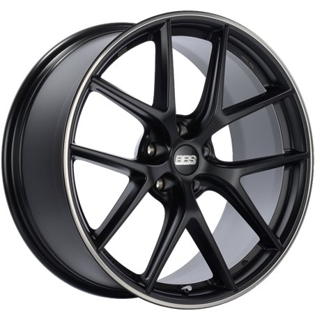 BBS CI-R 20x9 5x120 ET25 Satin Black Polished Rim Protector Wheel -82mm PFS/Clip Required