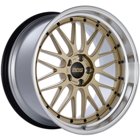 BBS LM 20x10.5 5x114.3 ET20 CB66 Gold Center Diamond Cut Lip Wheel