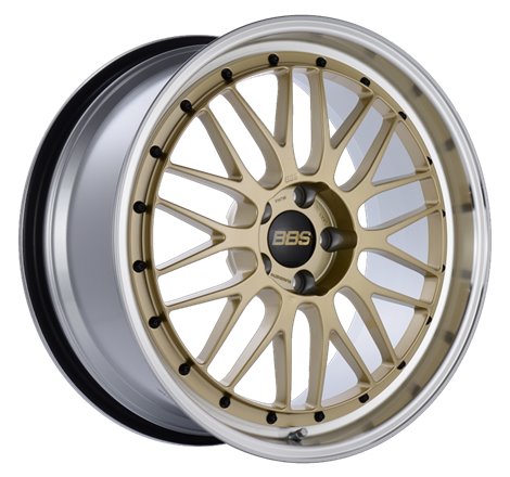 BBS LM 20x9.5 5x114.3 ET40 CB66 Gold Center Diamond Cut Lip Wheel