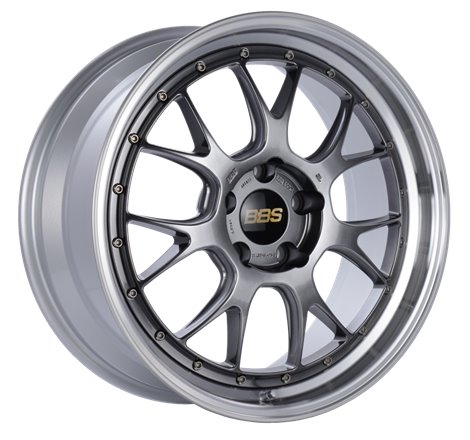 BBS LM-R 19x8.5 5x120 ET32 Diamond Black Center Diamond Cut Lip Wheel -82mm PFS/Clip Required