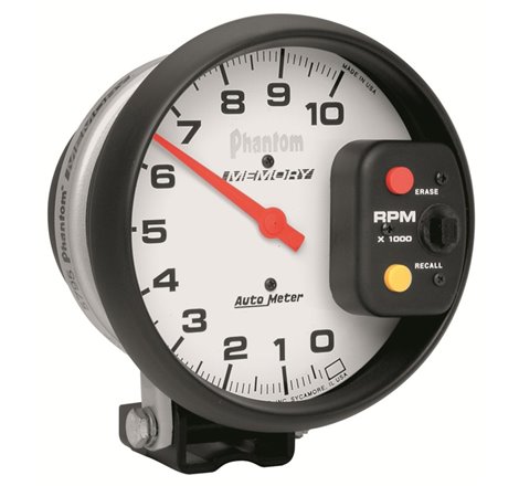 Autometer Phantom 5 inch 10,000RPM Tachometer w/ Memory