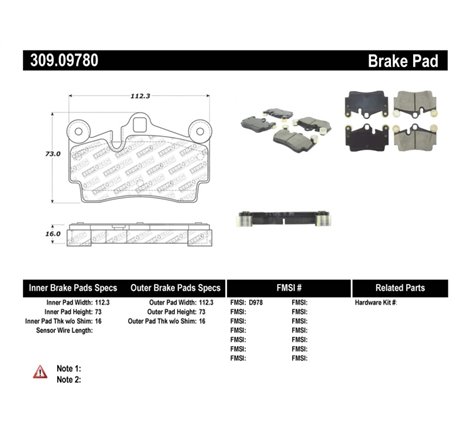 StopTech Performance Brake Pads