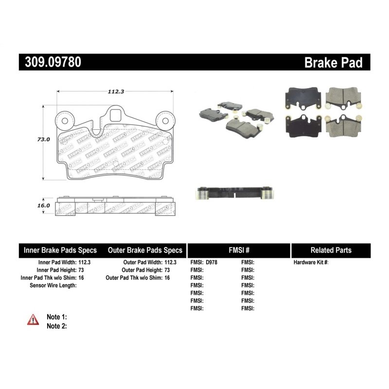 StopTech Performance Brake Pads