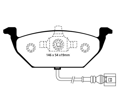 EBC 00-05 Volkswagen Beetle 2.0 Redstuff Front Brake Pads