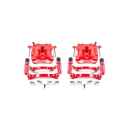 Power Stop 99-04 Jeep Grand Cherokee Front Red Calipers w/Brackets - Pair