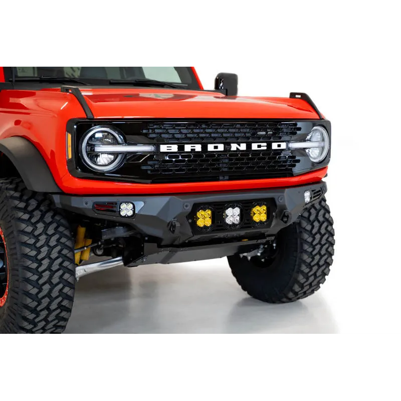 Addictive Desert Designs 21-22 Ford Bronco Bomber Front Bumper (w/ 3 Baja Designs LP4 Mounts)