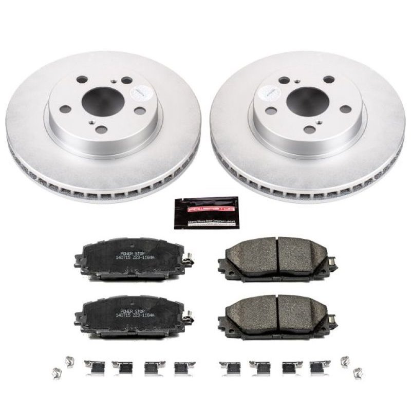 Power Stop 11-17 Lexus CT200h Front Z17 Evolution Geomet Coated Brake Kit