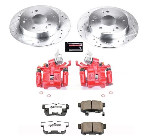 Power Stop 98-02 Honda Accord Rear Z26 Street Warrior Brake Kit w/Calipers