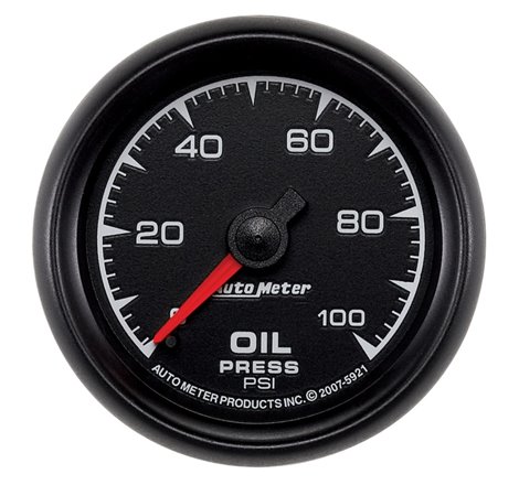 Autometer ES 52mm 0-100 PSI Mechanical Oil Pressure Gauge