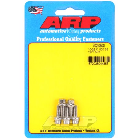 ARP 10-32 x .500 12pt SS bolts