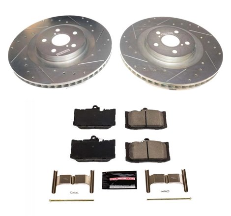 Power Stop 13-19 Lexus GS350 Front Z23 Evolution Sport Brake Kit