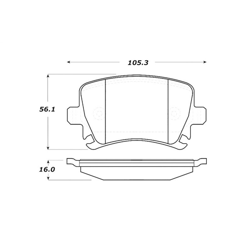 StopTech Street Touring 06-09 Audi A3 / 05-09 Audi A4/A6 / 08-09 Audi TT